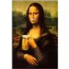 Teksome Divertente Monnalisa Arte da parete per il bagno, Pizzicare il naso Mona Lisa Immagine classica pittura, Umorismo Toilet Arts Vintage Stravagante Stampa poster per ils bagno Decorazione della casa