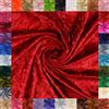 fingsi Mats Tessuto in velluto pannato, coupon, elegante tessuto elasticizzato, lucido, larghezza 145 cm, tessuto decorativo, costumi, palcoscenico, tende, abbigliamento, mobili (25° rosso, 2,0 m)