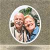 Bethel Foto Commemorativa in Ceramica Personalizzata per Lapide - Ritratto in Porcellana Impermeabile e Resistente ai Raggi UV - Placca Funeraria Decorativa per Cimitero o Urna 11x15 cm