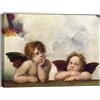 canvashop Quadro Angeli Di Raffaello Sanzio 100x70 cm Stampa Su Tela | Canvas, Quadri Moderni, Camera Da Letto, Arte Sacra, Cherubini Putti
