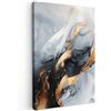 MuchoWow© Stampa Foto Quadro Moderno Quadri Moderni Soggiorno Con Cornice | 80x120 cm - Stampe Da Parete Camera Da Letto Matrimoniale Decorazione CanvasArte - Oro - Lusso - Astratto - Moderno
