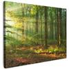 MuchoWow© Quadri Astratti su Tela Foto Quadro Moderno Soggiorno Canvas | 40x30 cm - Decorazioni Camera da Letto Sole - Foresta - Alberi - Natura - Autunno