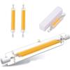 Homesally Lampadina R7S 118mm LED Dimmerabile 30W, Lampadina Lineare 30W R7S Equivalente a Lampada Alogena 300W, Bianco Caldo 3000K, 3000LM, 360 Gradi Proiettore, Lampada Parete,Warm white 2pcs,78mm 15W