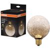 OSRAM Lampada LED in vetro DECOR FLAT Crackle Round Brown E27 | DECOR LED FLAT LAMP 3.5W 827 E27 Non-Dim, LED Lamps, Marrone, 25000 h, confezione da 1