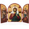 NKlaus Buon Pastore Trittico in legno icona 25x16cm cristiano 11314