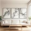 KAIDAARTLH Set da 3 quadri boho 60x80cm, poster astratti su tela, decorazioni d'arte moderne e minimaliste per soggiorno, camera da letto e ufficio, senza cornice（D,3x60x80cm）