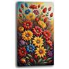 Printerland Quadri Moderni Soggiorno Verticale FIORI ASTRATTi Quadro moderno da Parete XXL grande Stampa su tela Canvas Decorazione Murale muro Arredo Camera da letto Cucina (8, 40x70 cm)