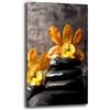 Printerland Quadri Moderni Soggiorno Verticale FIORI ORCHIDEE Quadro moderno FIORE da Parete XXL grande Stampa su tela Canvas Decorazione Murale muro Arredo Camera da letto Cucina (40x70 cm, Orchidea)