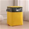 Generic Borse da trasloco extra large con cerniere resistenti e maniglie per il trasporto, borse impermeabili e durevoli, organizer salvaspazio per traslochi, viaggi, giallo