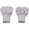 WaiYeeHei 1 paio di polsini tubolari in maglia elastica, materiale di ricambio per giacche imbottite, cappotti, maniche, polsini, cucito, fai da te, grigio chiaro