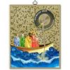 F.LLI BONELLA Fratelli Bonella | Quadro Sacro raffigurante il Giubileo 2025 su legno MDF di pioppo 8mm con Mosaico in lamina dorata formato 18x24 cm | Made in Italy