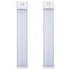 WELSUN AC85-265v - Set di 2 lampadine LED da 12 W, 9 Pollici, 4 Pin, con 30 W di Ricambio CFL, Kaltes Weiß, 265.0V