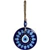 Keskin Malocchio, occhio turco, occhio fortunato, malocchio, da appendere alla parete, amuleto Nazar, amuleto portafortuna a mano di Fatima (14 x 27 cm)