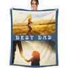 NIBESSER Coperta Personalizzata con Foto Plaid Personalizzato Comodo Morbido Coperta Pile Caldo Idea Regalo per Amici Bambini per Natale Matrimonio Compleanno, 2 Foto, 100x130cm