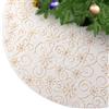 KONVINIT Peluche Gonna Albero di Natale Bianco Finta Pelliccia Gonne per Alberi di Natale Copertura della Base Albero Natale Natale Decorazioni Natalizie di Festa Con paillettes,78cm/90cm/122cm