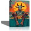 PIY PAINTING Quadri Astratti Su Tela Animale Quadretti Da Parete Stampe Su Tela Quadri Con Cornice Immagine Pittura Quadro Decorazione Murale Soggiorno Camera Da Letto Cucina Ufficio 30x40 cm