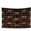 YONGFOTO 220x150cm Vintage Libreria Arazzo, Vecchia Libreria Arazzi Libreria in legno Candeliere Candela Libri Arazzo per Salotto Decor Divano Tappeto