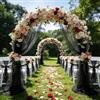 EUBSWA Tessuto in organza, 5 m x 160 cm, in tulle rosa, al metro, morbido, per cucito, per Halloween, Arbor, matrimonio, decorazione a mano libera, arco, cerimonia