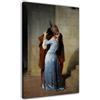 HOPHEMA Francesco Hayez Il Bacio Poster Stampa Arte da Parete Tela Pittura Estetica Camera Camera Decorazione Immagine (30x45cm-Incorniciata)