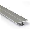 MEC Light Profilo a LED in alluminio anodizzato, per strisce LED, Up/Down, 2 m, con copertura trasparente resistente ai raggi UV, per strisce LED fino a max. 10 mm.
