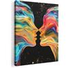 MuchoWow© Quadri Grandi Dimensioni Quadretti Da Parete Quadro Moderno | 30x40 cm - Camera Da Letto Stampa Foto Su Tela Soggiorno Cornice DecorazioniArte - Persone - Moderno - Nero - Amore