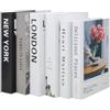 WOKICOR 6 Pezzi Libro Decorativo Di Moda, Libri Decorativi per L'arredamento Della Casa, Libri Decorativi Moderni con Copertina Rigida, Libri da Esposizione per La Decorazione Del Soggiorno Moderno (A)