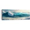 ARTTOR Moderno Quadro su Tela 90x30 cm Stampe da Parete Paesaggi Marino - 5780 | Mare Onde Costa Quadro Decorativo Piccolo 1 pezzo Soggiorno Camera da Letto Arte da Parete Decorazione da Parete ARTTOR