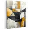 MuchoWow© Quadri Moderni Soggiorno Poster Da Parete Decorazioni Muro | 60x80 cm - Salotto Quadro Grande Foto Con Cornice Stampe Su Tela Camera Da LettoArte - Oro - Grigio - Moderno - Astratti