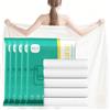 Generic Set di 5 grandi asciugamani da bagno monouso per il viaggio, 70 x 140 cm, confezionati singolarmente, asciugamano da doccia monouso per il campeggio e l'igiene