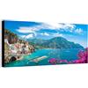 Wallazz Quadro su Tela Campania - Quadri Moderni Soggiorno - Napoli, Salerno, Caserta, Amalfi, Sorrento, Capri - Stampa su Tela - Quadro Moderno Soggiorno 90x190 cm