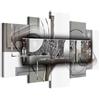 B&D XXL - Quadri Moderni Camera da Letto Matrimoniale, Astratto, 200x100 cm | Chiodi Inclusi, 5 Pezzi, Quadro Moderno, Stampa su Tela, Componibili, Resistenti Allo Sbiadimento, Produzione Europea