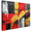 MuchoWow© Quadro Moderno Soggiorno Decorazioni Da Parete Quadri Su Tela Da | 40x30 cm - Salotto Grandi Foto Con Cornice Stampe Su Tela Camera Da Letto Arte astratta - Oro - Nero