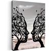 MuchoWow© Stampe Su Tela Quadro Soggiorno Quadri Camera Da Letto Moderni | 30x40 cm - Accessori Salotto Poster Da Parete Con Cornice DecorazioneSpiaggia - Mare - Persone - Albero - Arte moderna