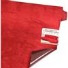 Fondlife Tessuto Autoadesivo in Microfibra,Tessuto Adesiva per Auto,Elasticizzato in Velluto,Effetto Pelle Scamosciata per Interni Auto (Rosso, 150 * 40cm)