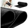 LUPATDY Rotolo di Feltro Nero 40 cm x 250 cm, Spessore 3 mm, Tessuto Feltro Pannolenci Tinta Unita, Materiale Durevole per Scatole, Borse, Tovagliette Antiscivolo, Non Sbiadisce