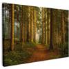 MuchoWow© Quadro su Tela Stampe da Parete Quadri Camera da Letto Dipinto | 60x40 cm - Arredamento Casa Foresta - Natura - Alberi - Paesaggio - Foglie