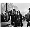 Vestin Stampa in Poster o Tela Canvas 100% QUALITà ITALIA - Robert Doisneau - Bacio davanti all'Hotel de Ville - effetto Dipinto (POSTER, 69X57 CM)