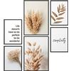 Papierschmiede® Mood Poster Set Stampe da Parete « Cereali » Quadri moderni per Soggiorno e Camera da Letto e Cucina, 2x A4 e 4x A5, spighe di grano orzo simplicity