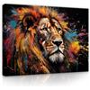 WallArena Quadri su tela 40x30 cm | Leone, quadri su tela, formato 120 x 80 cm (larghezza x altezza), un pezzo su tela. La tela