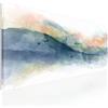 CheQuadro! Quadro astratto moderno soggiorno, stampa su tela Collina multicolore in acquerello intelaiato pronto da appendere absh2-90x40 cm