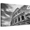 GP TONER Quadro su tela Roma Colosseo bianco e nero 90X60