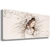 Printerland Quadro CAPEZZALE Sacra Famiglia gesù madonna natività Camera da letto Quadri moderni soggiorno parete Stampa su tela Canvas Decorazione Murale muro Arredo Salone (1, 50x100 cm)