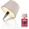 MU LIN lampada bottiglia ricaricabile,lampada da tavolo senza fili,Controllo Touch da 3 Modalita Temperatura di Colore, Dimmerabile, per Soggiorno, Ristorante