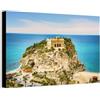 Wallazz Quadro su Tela Calabria - Quadri Moderni Soggiorno - Reggio Calabria, Tropea, Cosenza - Stampa su Tela - Quadro Moderno Soggiorno 50x150 cm