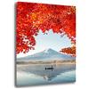 Printerland Quadri Moderni PAESAGGIO MONTAGNA Montano Quadro moderno da Parete XXL grande Stampa su tela Canvas Decorazione Murale muro Soggiorno Arredo Camera da letto Cucina (50x70 cm, 7)