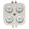 LED Line Modulo a 4 LED 3 W, bianco freddo, 285 lm, 12 V, DC SMD 2835 IP65, impermeabile, angolo di diffusione 180°, 52 x 46 mm, per illuminazione a LED, DIY, catena luminosa, 10x Stück