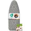 Zenacasa Copri asse da stiro M 120-125x38-45 Butterfly, Multi Layer | Elastico Perimetrale · Fascette Velcro · Adatto agli Assi da Stiro · Ideale per Stazioni Stiro a Vapore · 100% Cotone