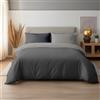 Dorian Home - Set Copripiumino Matrimoniale 250x200 con Sacco Copri Piumino in 100% Microfibra + 2 Federe Cuscino Letto 50x80 con Patella di 18 cm, Parure Copripiumino 4 Stagioni