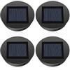 Diealles Shine Ricambi per Luci Solari, Diealles Shine Set di 4 Parti di Ricambio Lampada Solare, Impermeabile Pannello Solare di Ricambio, Lampade Solari di Ricambio con Lampadine a Led per Decorazione da Giardino