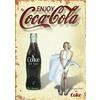 Sconosciuto Coca Cola Vintage Wall Pubblicitario Retro Targa in Metallo Cucina Drink Pop UK 2 (taglia A5 (200 x 150 mm)